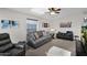 Spacious living room with comfortable seating and large TV at 8500 E Southern Ave # 538, Mesa, AZ 85209