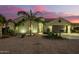 Stunning house exterior with desert landscaping at sunset at 10283 E Fortuna Ave, Gold Canyon, AZ 85118