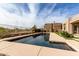 Inviting pool with spa and mountain views at 11065 E Mark Ln, Scottsdale, AZ 85262