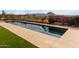 Long rectangular pool with mountain views at 11065 E Mark Ln, Scottsdale, AZ 85262