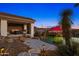 Relaxing patio area with fire pit and seating overlooking the pool at 13231 N El Pueblo Blvd, Fountain Hills, AZ 85268