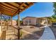 Backyard with patio, firepit, and covered sitting area at 1502 E Angela Dr, Phoenix, AZ 85022