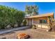 Small backyard with shed and firepit at 1502 E Angela Dr, Phoenix, AZ 85022