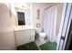 Simple bathroom with tub shower combo and updated vanity at 15021 N 19Th Way, Phoenix, AZ 85022