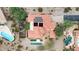 Aerial view of house, yard, and solar panels at 1731 W Steinway Dr, Phoenix, AZ 85041