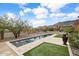 Private rectangular pool with flagstone decking at 1731 W Steinway Dr, Phoenix, AZ 85041