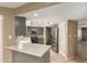 Modern kitchen with gray cabinets and quartz countertops at 1833 W Citrus Way, Phoenix, AZ 85015