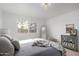 Grey bedroom with a comfortable bed and window at 1913 E Sandra Ter, Phoenix, AZ 85022