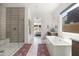 Modern bathroom with large soaking tub and shower at 23491 N 125Th Pl, Scottsdale, AZ 85255