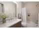 Modern bathroom with a bathtub and a white vanity at 23491 N 125Th Pl, Scottsdale, AZ 85255