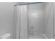 Simple bathroom with a shower/tub combo and white walls at 3180 S Greythorne Way, Chandler, AZ 85248