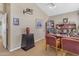 Bright home office features a large desk and wall decor at 3180 S Greythorne Way, Chandler, AZ 85248