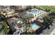 Large community pool complex with water slides and multiple pools at 4142 E Ravenswood Dr, Gilbert, AZ 85298