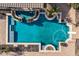 Inviting turquoise pool with decorative accents at 4142 E Ravenswood Dr, Gilbert, AZ 85298