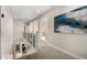 Upstairs hallway featuring neutral walls and carpeted floor at 4142 E Ravenswood Dr, Gilbert, AZ 85298