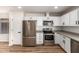 Modern kitchen with stainless steel appliances and white shaker cabinets at 4316 E La Puente Ave, Phoenix, AZ 85044