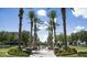 Landscaped courtyard with a central fountain at 4415 N Sidney St, Buckeye, AZ 85396