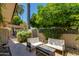 Relaxing patio area with pergola and seating at 4525 N 66Th St # 34, Scottsdale, AZ 85251