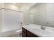 Clean bathroom, featuring a tub, toilet and vanity at 4806 S 110Th Ave, Tolleson, AZ 85353