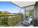 Private balcony with mountain views and comfortable seating at 7117 E Rancho Vista Dr # 4005, Scottsdale, AZ 85251