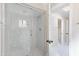 Marble bathroom with a shower and toilet at 9025 N 86Th Pl, Scottsdale, AZ 85258