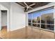 Bedroom with hardwood floors and large windows at 1 E Lexington Ave # 701, Phoenix, AZ 85012