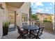 Enjoy mountain views from this private patio with seating area at 10055 N 142Nd St # 1310, Scottsdale, AZ 85259