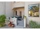 Private patio with seating area, perfect for outdoor dining at 10055 N 142Nd St # 1310, Scottsdale, AZ 85259