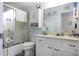 Bathroom with shower/tub combo and vanity at 10178 W San Lazaro Dr, Arizona City, AZ 85123