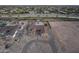 Aerial view of a luxury home with a pool and landscaped backyard at 12331 E Gold Dust Ave, Scottsdale, AZ 85259