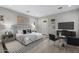 Main bedroom with sitting area and large window offering mountain views at 12331 E Gold Dust Ave, Scottsdale, AZ 85259