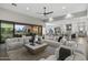 Living area with open floor plan and kitchen view at 12331 E Gold Dust Ave, Scottsdale, AZ 85259