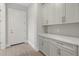 Clean hallway with built-in storage cabinets at 12347 E Gold Dust Ave, Scottsdale, AZ 85259