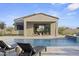 Private backyard oasis with a sparkling pool and patio at 12347 E Gold Dust Ave, Scottsdale, AZ 85259