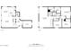 Floor plans showing measurements of the living room, kitchen, bedrooms, and bathrooms on both floors at 12474 W Redfield Rd, El Mirage, AZ 85335