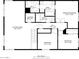 Detailed second floor plan showing dimensions of the sitting room, laundry, WIC, bathrooms, hall and bedrooms at 12474 W Redfield Rd, El Mirage, AZ 85335