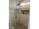 Spa-like shower with patterned tile and glass enclosure at 1435 S Spartan St, Gilbert, AZ 85233