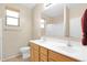 Bathroom with double vanity and shower at 15466 W Laurel Ln, Surprise, AZ 85379