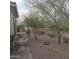 Landscaped backyard with fountain and desert plants at 16464 W Piccadilly Rd, Goodyear, AZ 85395