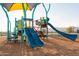 Modern playground with two slides at 19021 W Rose Ln, Waddell, AZ 85355