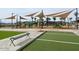 Playground with shade structures and play equipment at 22859 E Lords Way, Queen Creek, AZ 85142