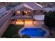 Night aerial view of house and pool at 2602 W Trapanotto Rd, Phoenix, AZ 85086