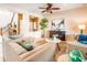 Spacious living room featuring two sofas and a stylish coffee table at 2602 W Trapanotto Rd, Phoenix, AZ 85086