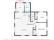 One-story floor plan; kitchen, bath, living room, bedrooms, patio at 3850 N 12Th Ave, Phoenix, AZ 85013