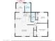 One-story floor plan with 2 bedrooms and 1 bath at 3850 N 12Th Ave, Phoenix, AZ 85013