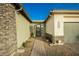 Inviting entryway with stone accents and a decorative door at 39725 N Hailey Ln, San Tan Valley, AZ 85140