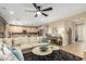 Relaxing living room featuring a comfortable sectional sofa at 39725 N Hailey Ln, San Tan Valley, AZ 85140