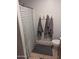 Clean bathroom with shower, toilet and hooks for towels at 416 N Orange --, Mesa, AZ 85201