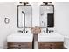 Double vanity bathroom with sleek sinks and mirrors at 5040 N Arcadia Dr, Phoenix, AZ 85018