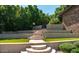 Landscaped stone steps leading to different levels in the backyard at 5040 N Arcadia Dr, Phoenix, AZ 85018